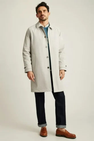 Afrontá los días lluviosos con estilo con la chaqueta italiana Mac de Bonobos