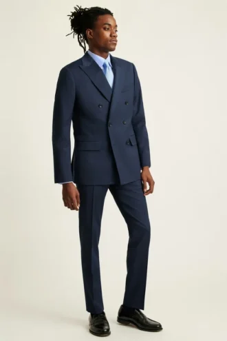 Blazer de lana de doble botonadura Jetsetter