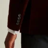 Blazer de terciopelo elástico italiano Jetsetter