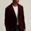 Blazer de terciopelo elástico italiano Jetsetter