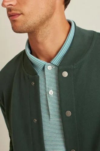 Bomber de felpa texturizada