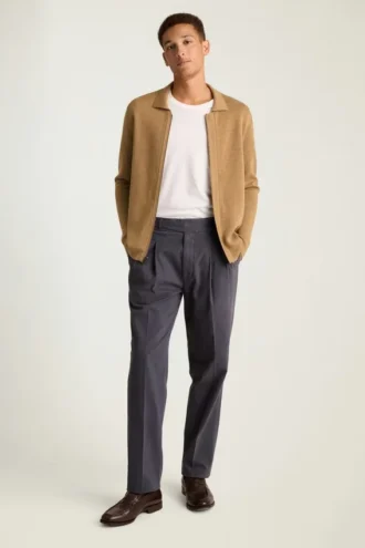 Bomber de punto para hombre de Bonobos | Estilo chaqueta bomber de punto de merino