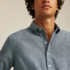 Camisa de lino fácil de poner Camisa de lino fácil de poner