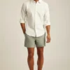 Camisa de lino sencilla Camisa de lino sencilla