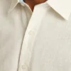 Camisa de lino sencilla Camisa de lino sencilla