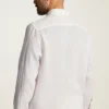 Camisa de lino sin botones para hombre para el día a día