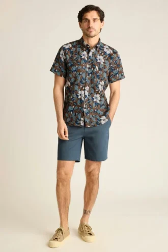 Camisa de manga corta con botones para hombre de Bonobos | Estilo Montauk refinado