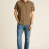 Camisa de manga corta con botones para hombre de Bonobos | Estilo Montauk refinado Camisa de manga corta con botones para hombre de Bonobos | Estilo Montauk refinado