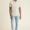 Camisa de manga corta con botones para hombre de Bonobos | Estilo Montauk refinado Camisa de manga corta con botones para hombre de Bonobos | Estilo Montauk refinado
