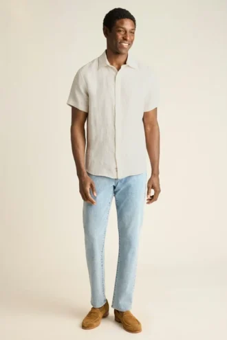 Camisa de manga corta con botones para hombre de Bonobos | Estilo Montauk refinado