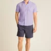 Camisa de manga corta con botones para hombre de Bonobos | Estilo Montauk refinado Camisa de manga corta con botones para hombre de Bonobos | Estilo Montauk refinado