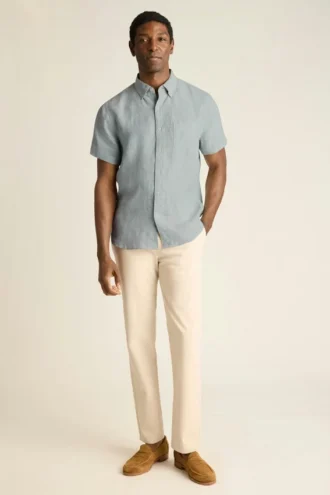 Camisa de manga corta con botones para hombre de Bonobos | Estilo Montauk refinado