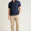 Camisa de manga corta con botones para hombre de Bonobos | Estilo Montauk refinado Camisa de manga corta con botones para hombre de Bonobos | Estilo Montauk refinado