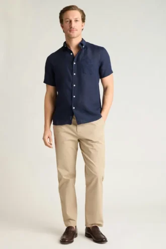 Camisa de manga corta con botones para hombre de Bonobos | Estilo Montauk refinado