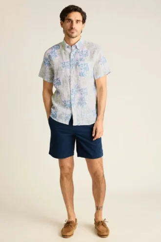 Camisa de manga corta con botones para hombre de Bonobos | Estilo Montauk refinado