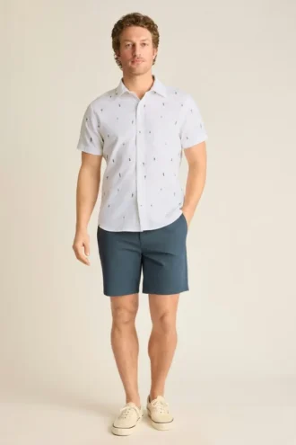 Camisa de manga corta con botones para hombre de Bonobos | Estilo Montauk refinado