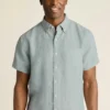 Camisa de manga corta con botones para hombre de Bonobos | Estilo Montauk refinado Camisa de manga corta con botones para hombre de Bonobos | Estilo Montauk refinado