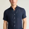 Camisa de manga corta con botones para hombre de Bonobos | Estilo Montauk refinado Camisa de manga corta con botones para hombre de Bonobos | Estilo Montauk refinado