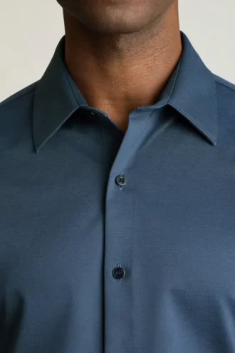 Camisa de piqué técnico con botones
