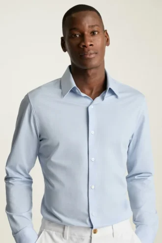 Camisa de piqué técnico con botones