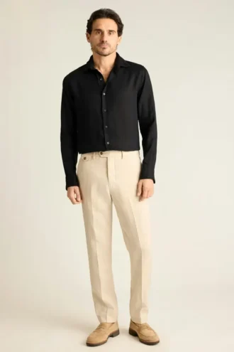Camisa de vestir de cuello abierto para hombre de Bonobos | Corte Cooper casual refinado