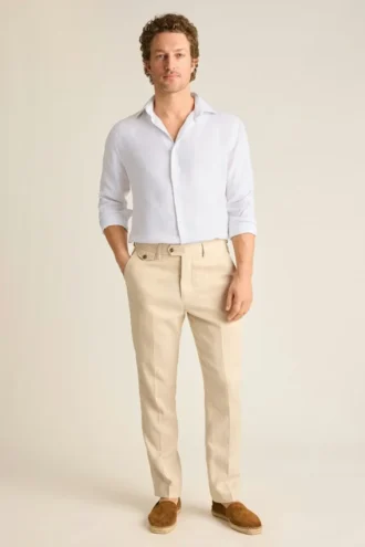 Camisa de vestir de cuello abierto para hombre de Bonobos | Corte Cooper casual refinado