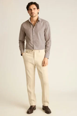 Camisa de vestir de cuello abierto para hombre de Bonobos | Corte Cooper casual refinado