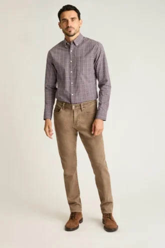 Camisa elástica para el día a día: Camisa de algodón con botones de Bonobos