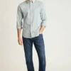 Camisa elástica para el día a día: Camisa de algodón con botones de Bonobos