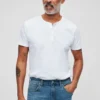 Camisa Henley de algodón texturizado Camisa Henley de algodón texturizado