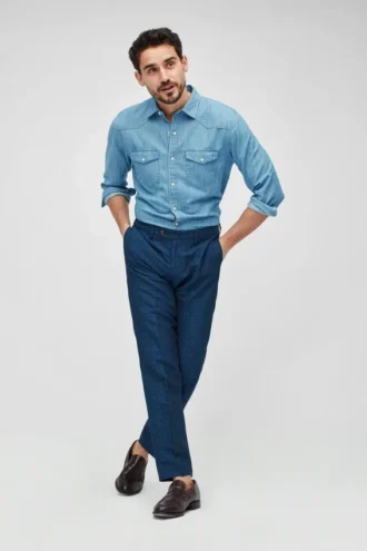 Camisa vaquera de estilo western