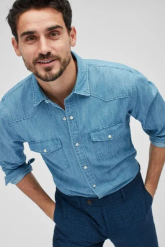 Camisa vaquera de estilo western