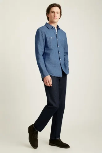 Camisa vaquera ligera de Bonobos para el día a día, estilo casual elegante