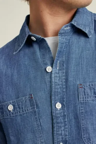 Camisa vaquera ligera de Bonobos para el día a día, estilo casual elegante