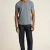 Camisas de cuello redondo y en V para hombre | Camiseta de algodón ultrasuave para el día a día