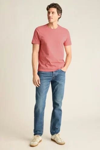 Camisas de cuello redondo y en V para hombre | Camiseta de algodón ultrasuave para el día a día