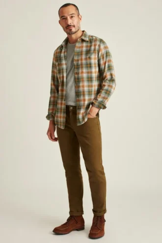 Camisas de franela elásticas
