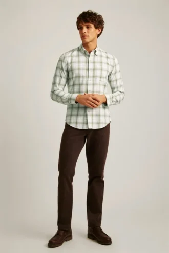 Camisas de franela elásticas y ligeras
