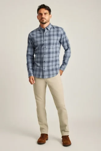 Camisas de franela elásticas y ligeras