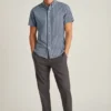 Camisas de manga corta de punto Oxford