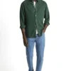 Camisas de Tencel teñidas en prenda | Camisas de Tencel suaves y transpirables con botones