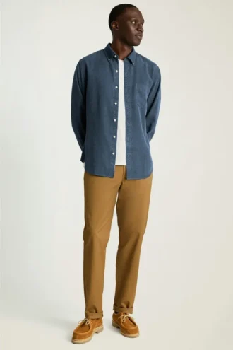 Camisas de Tencel teñidas en prenda | Camisas de Tencel suaves y transpirables con botones
