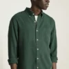 Camisas de Tencel teñidas en prenda | Camisas de Tencel suaves y transpirables con botones