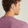 Camisas Henley de algodón y cáñamo de manga larga con tres botones