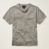Camisas Henley de lino de manga corta