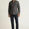 Camisas utilitarias teñidas en prenda