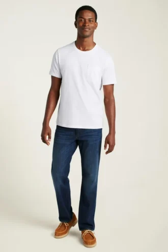 Camiseta con bolsillo de algodón orgánico