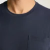 Camiseta con bolsillo de algodón orgánico Camiseta con bolsillo de algodón orgánico
