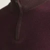 Camiseta de algodón y cachemira lavable con cremallera de un cuarto Camiseta de algodón y cachemira lavable con cremallera de un cuarto