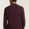 Camiseta de algodón y cachemira lavable con cremallera de un cuarto Camiseta de algodón y cachemira lavable con cremallera de un cuarto